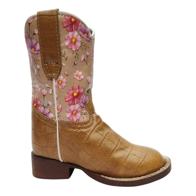 TuffRider Dunes western boots kinderen square toe tan