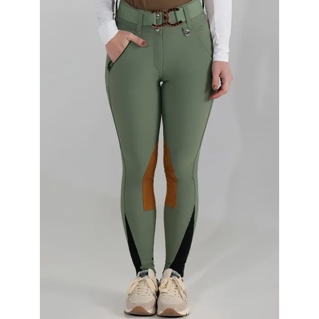 Dapplebay Sport Suede rijbroek rosemary 30 kniegrip