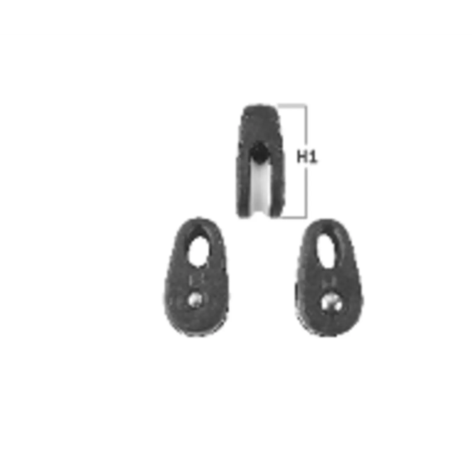 HS Sprenger Kite-Block glijlager 4 mm set van 2 licht