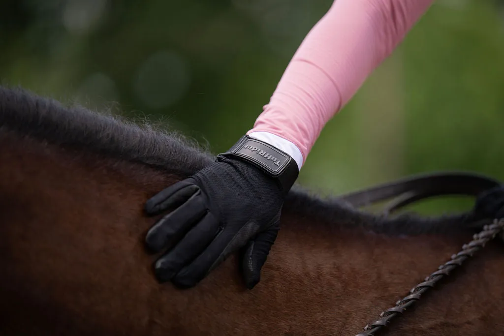 TuffRider Cool Flow Air Mesh dames rijhandschoenen zwart XL luchtig