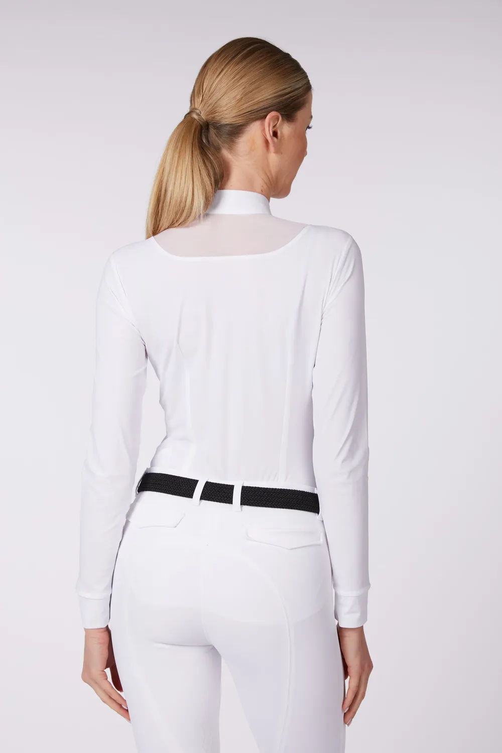 Vestrum Rimini wedstrijdshirt lange mouw optical white ademend