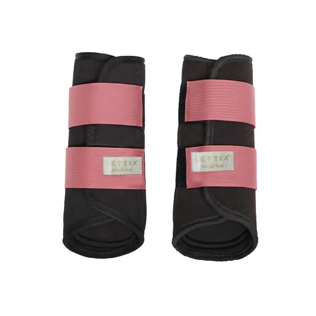 Lettia Shadow Brush Boots peesbeschermers roze paard