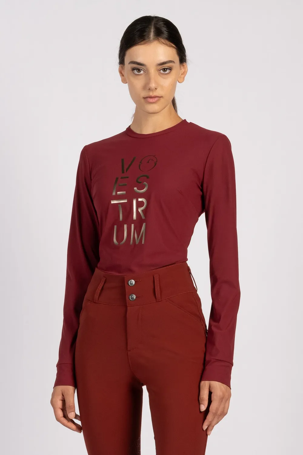 Vestrum Namur trainingsshirt dames brick red ademend