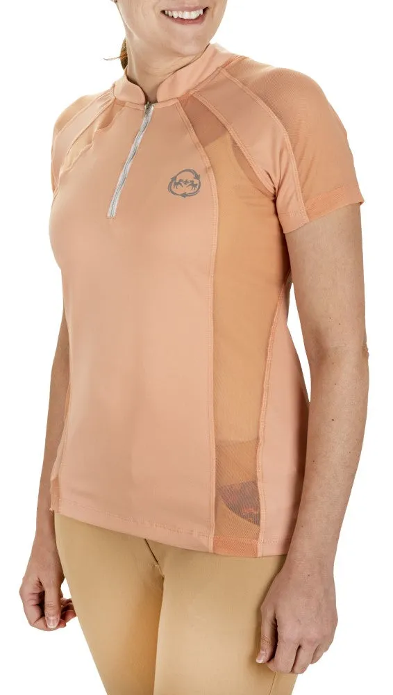 EcoRider Ella sportshirt marigold korte mouw gerecycled