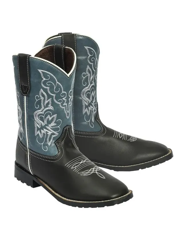 TuffRider Yellowstone kinder western laarzen bruin grijs