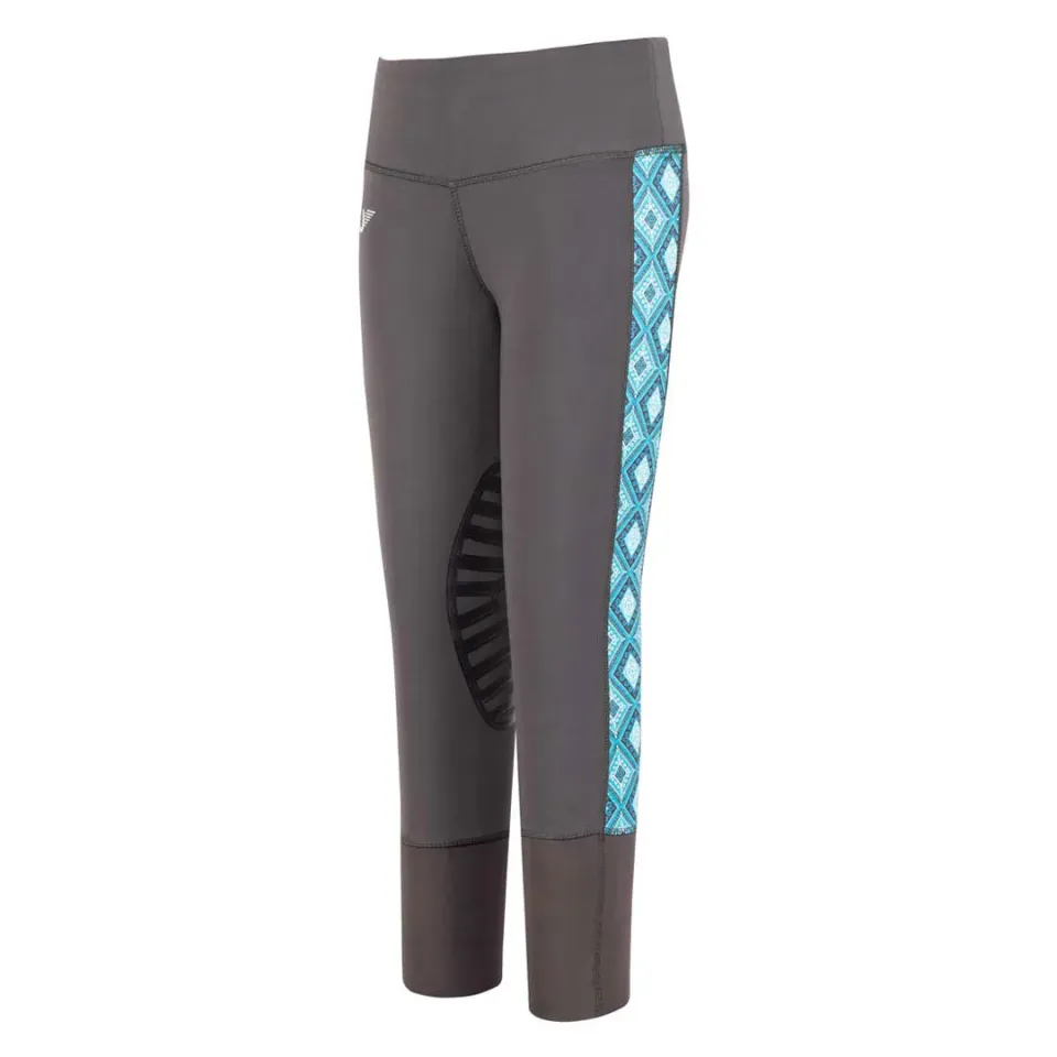 TuffRider Artemis EquiCool rijtights kinderen Charcoal Print