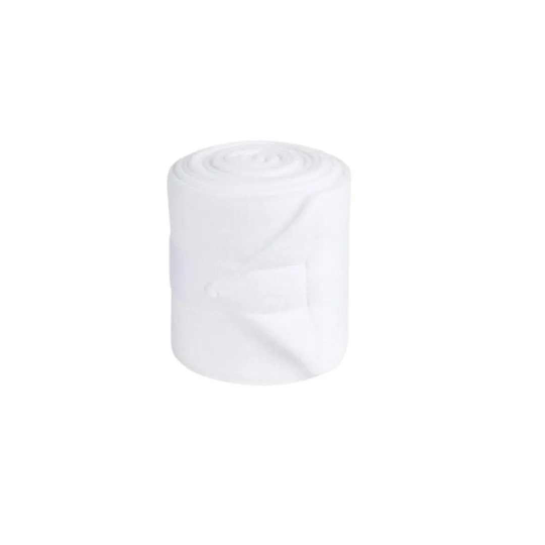 Lettia Soft Fleece polo wraps zwart set 4 stuks