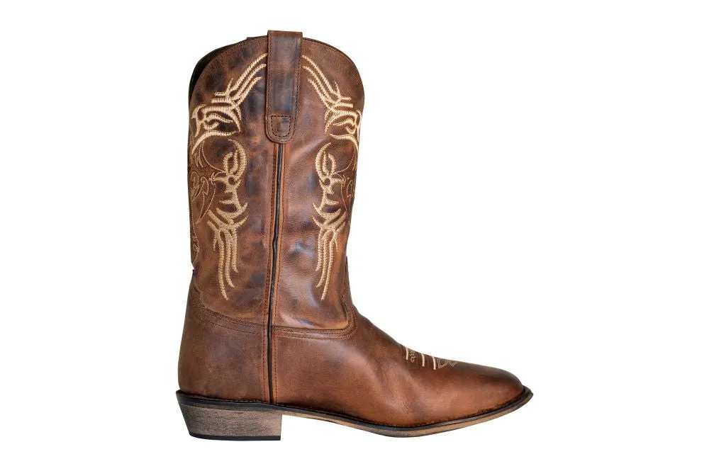 TuffRider Lamar westernlaarzen heren bruin square toe