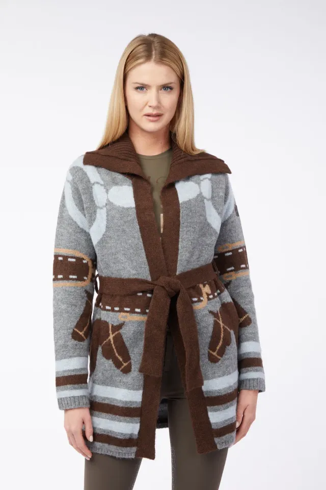 Vestrum Munich cardigan dames col met ceintuur