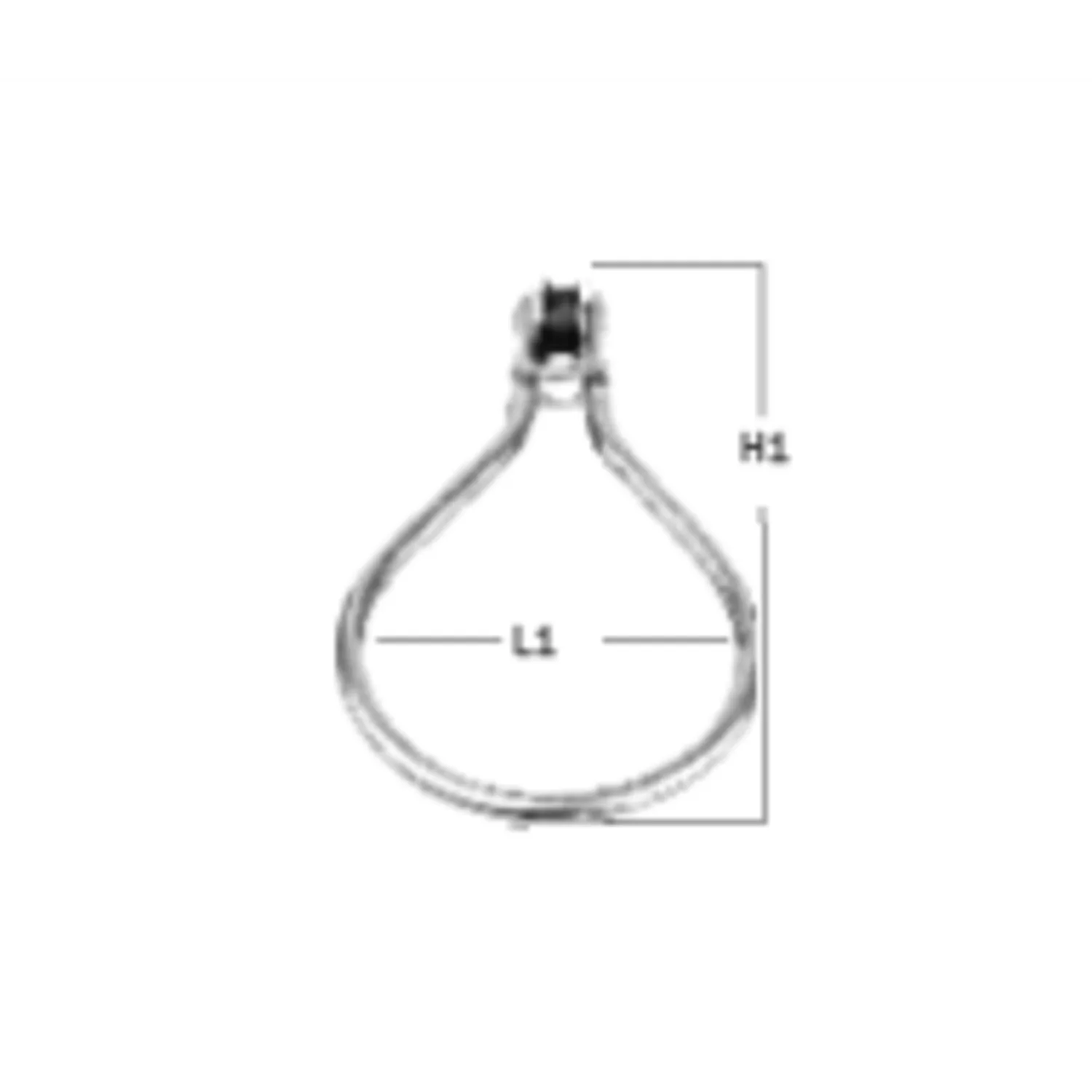 Herm Sprenger Micro XS trapezring blok 6 mm rvs