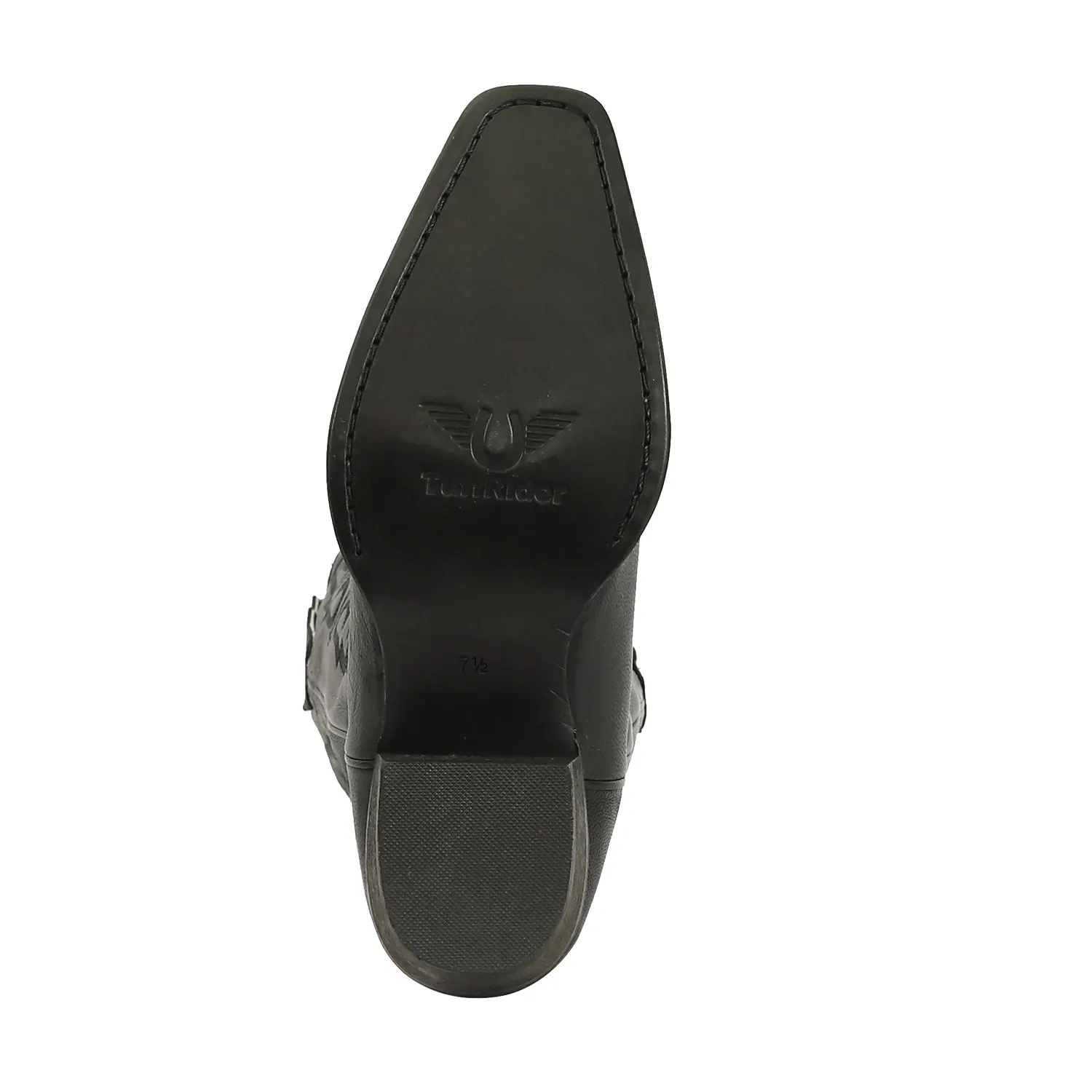 TuffRider Cowtown Mid Height Western Laarzen Zwart Leer