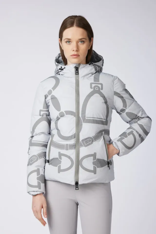 Vestrum Verbania jas dames medium grey met print