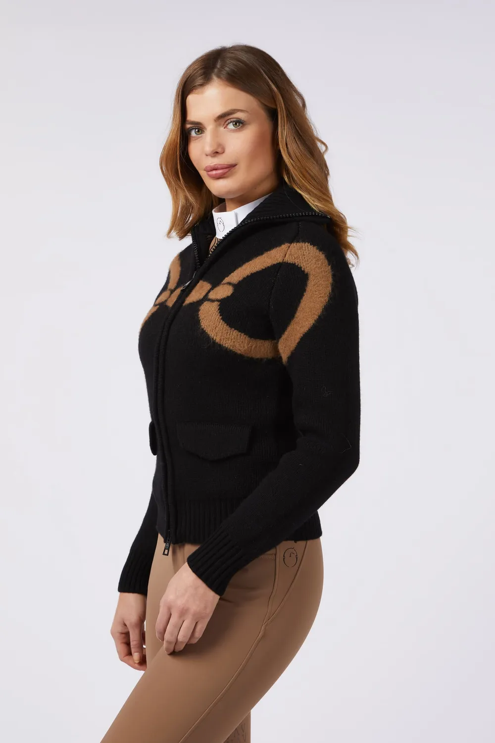 Vestrum Kanazawa coltrui dames wol cashmere rits