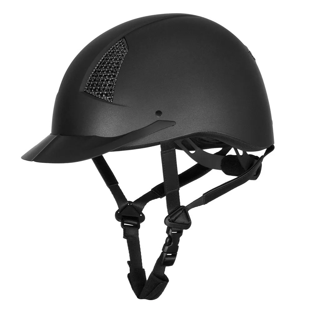 TuffRider Starter rijhelm zwart carbon ventilatie S M L