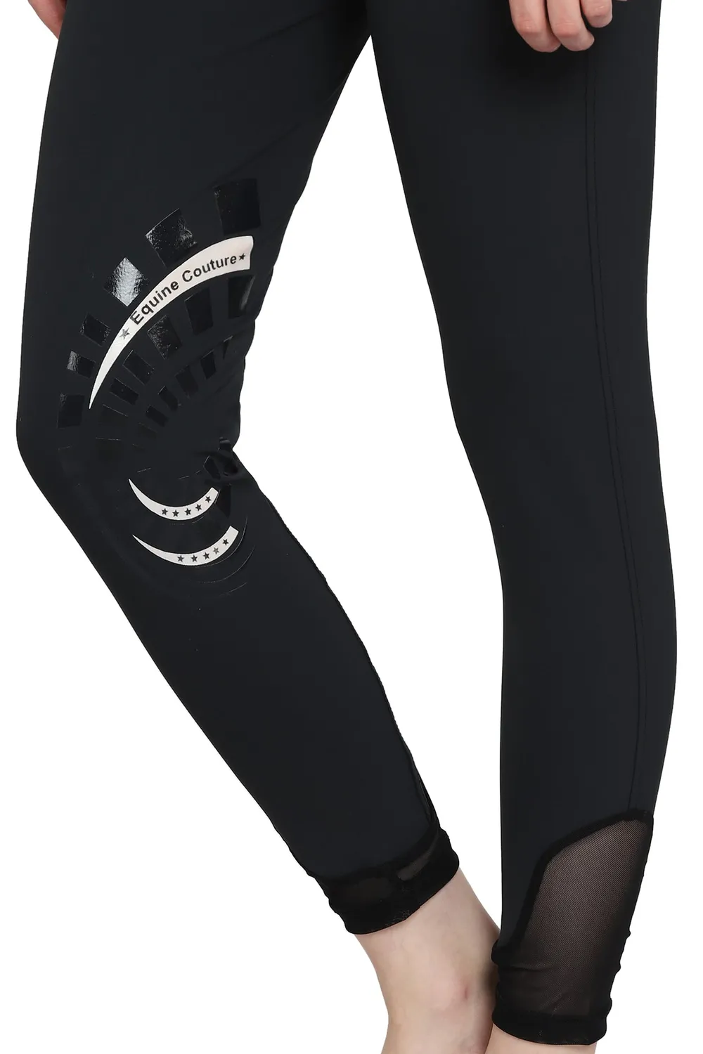 Equine Couture Ibiza knie rijbroek zwart dames siliconen