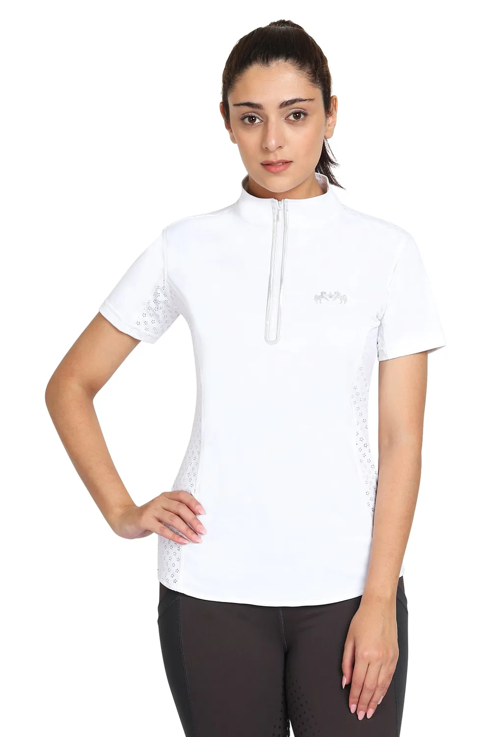 Equine Couture Malta sportshirt dames wit XL
