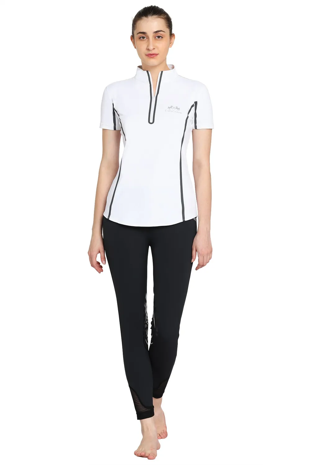 Equine Couture Ibiza sportshirt dames wit zwart XL UV
