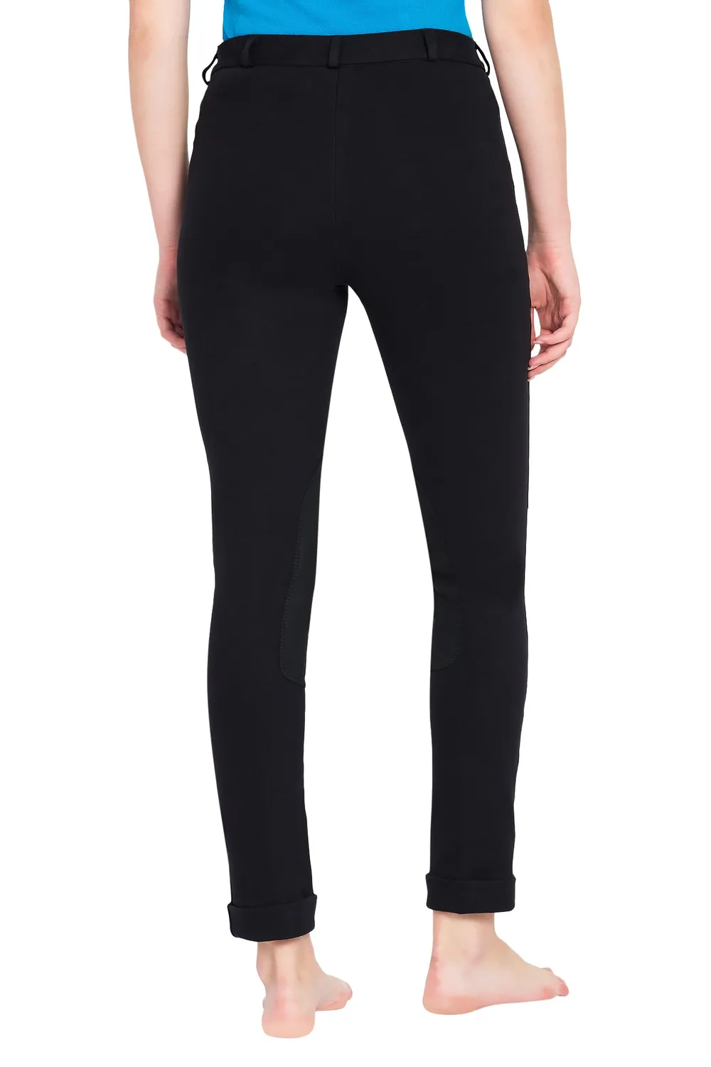 TuffRider Cotton dames jodhpurbroek kniezit zwart