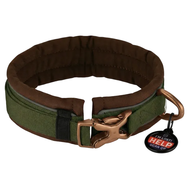 Herm Sprenger honden halsband 40-55 cm zwart reflecterend