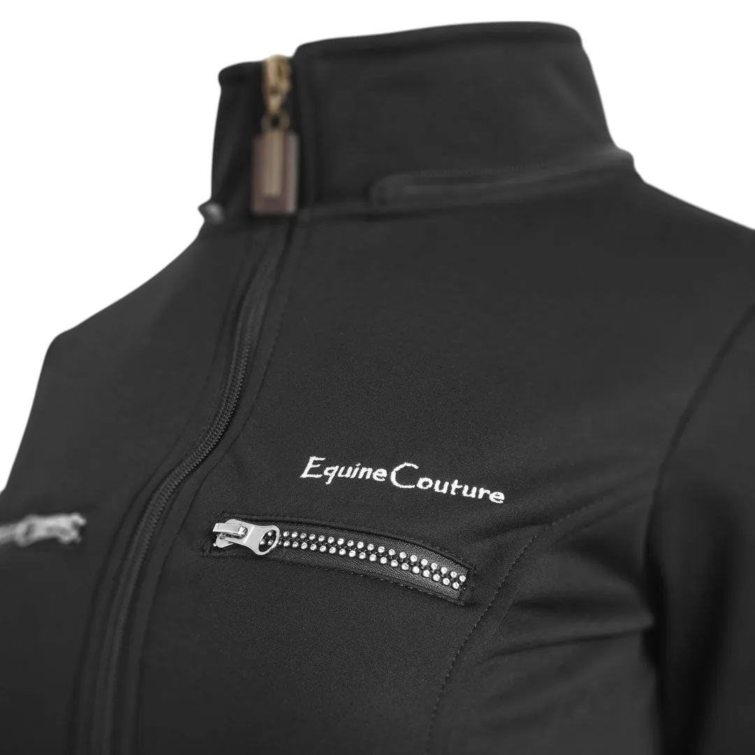 Equine Couture Noelle lange winterjas zwart