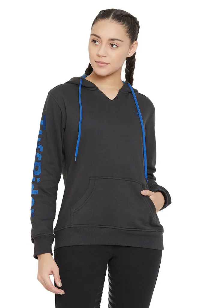 TuffRider Sport hoodie charcoal kangaroo zak katoenmix