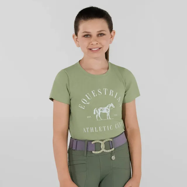 Dapplebay Equestrian Athletic Club T-shirt kids salie katoen