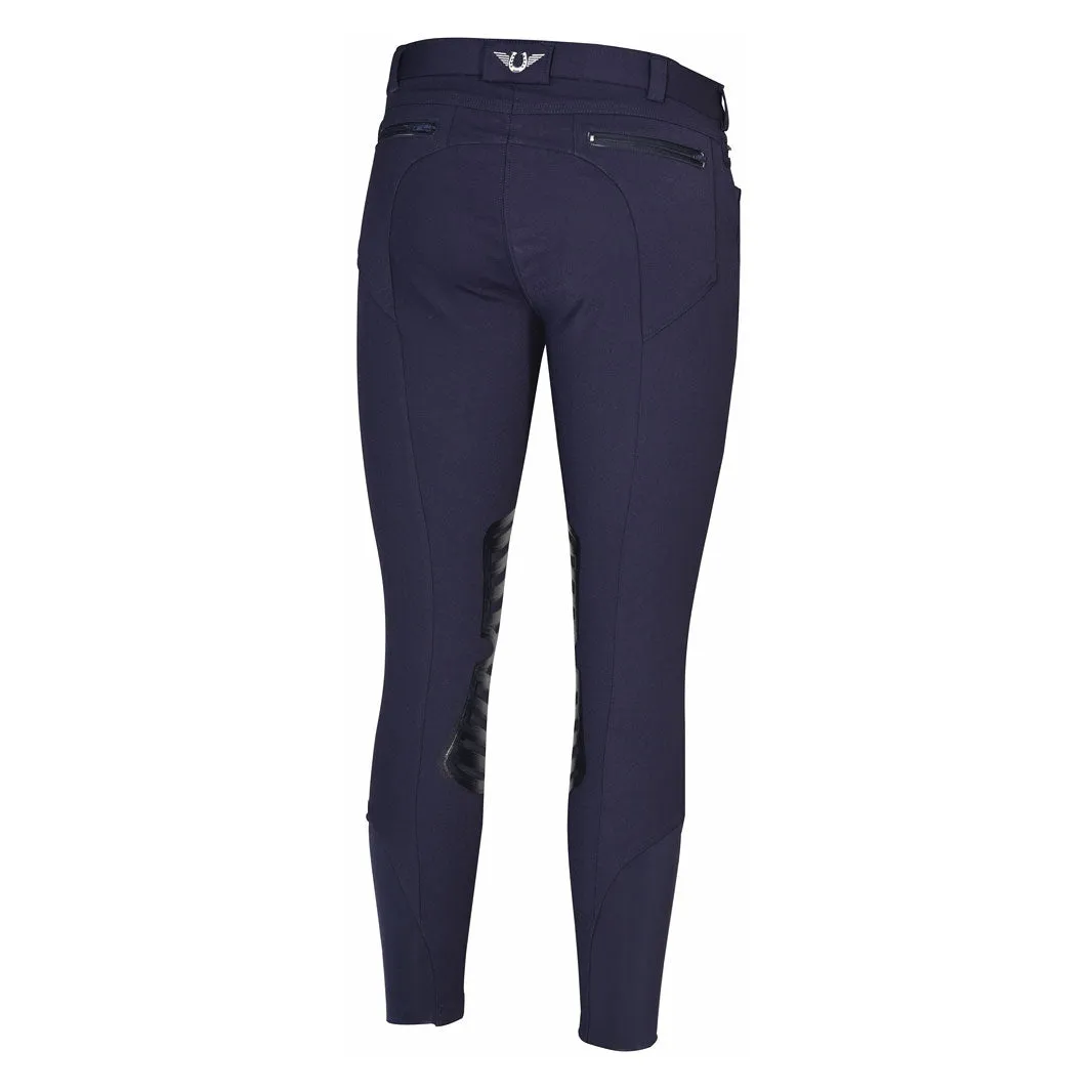 TuffRider Sawyer rijbroek heren silicone blauw