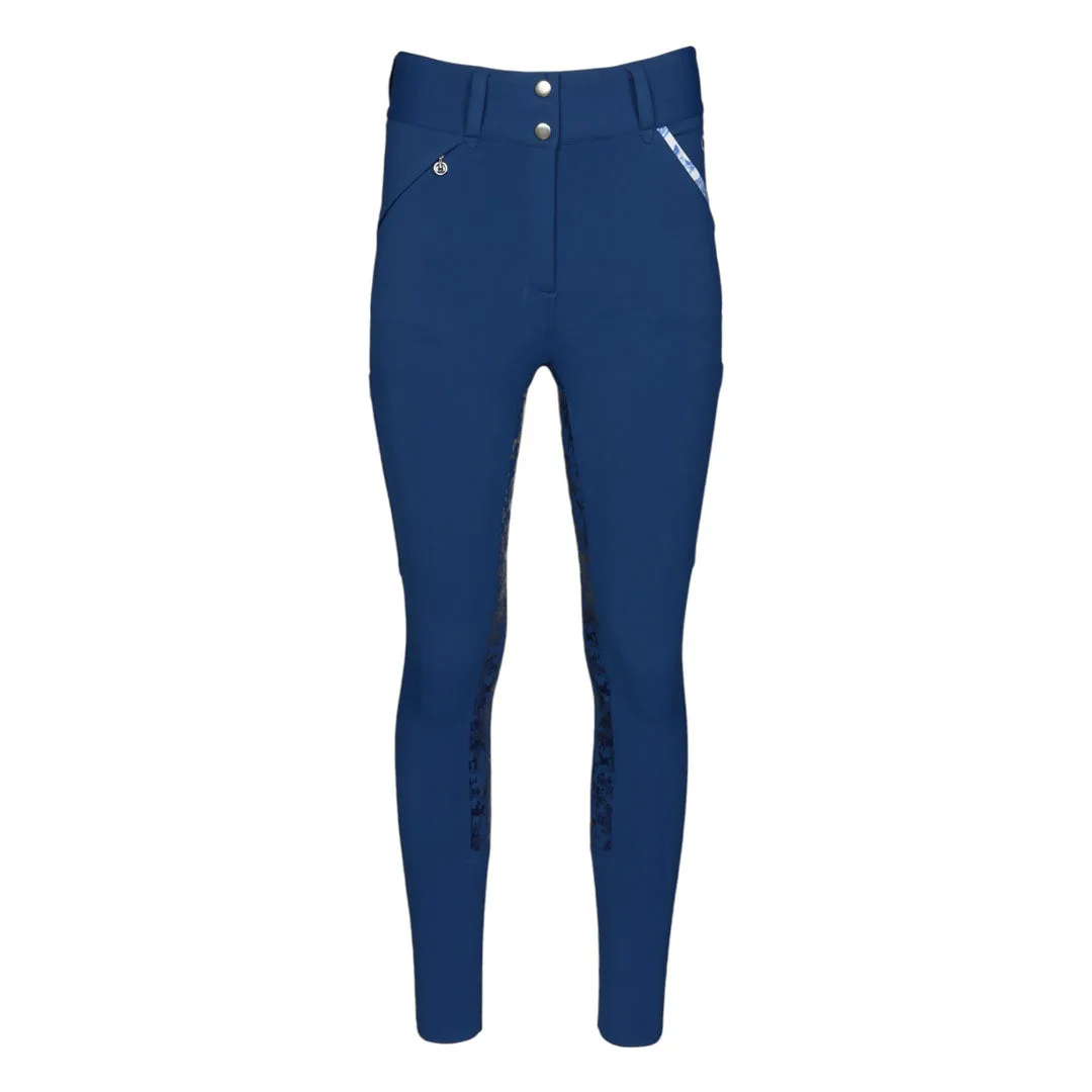 Dapplebay Toile full seat rijbroek navy XXS