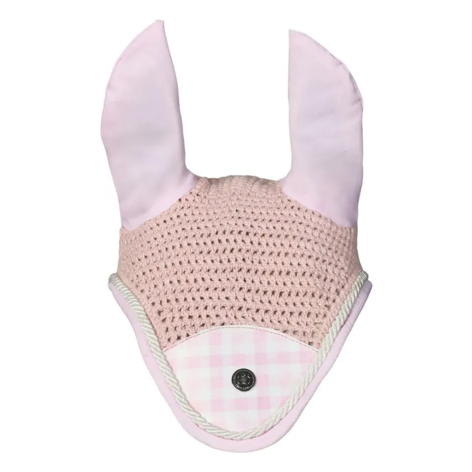 Dapplebay Gingham vliegenmuts roze-wit Cob