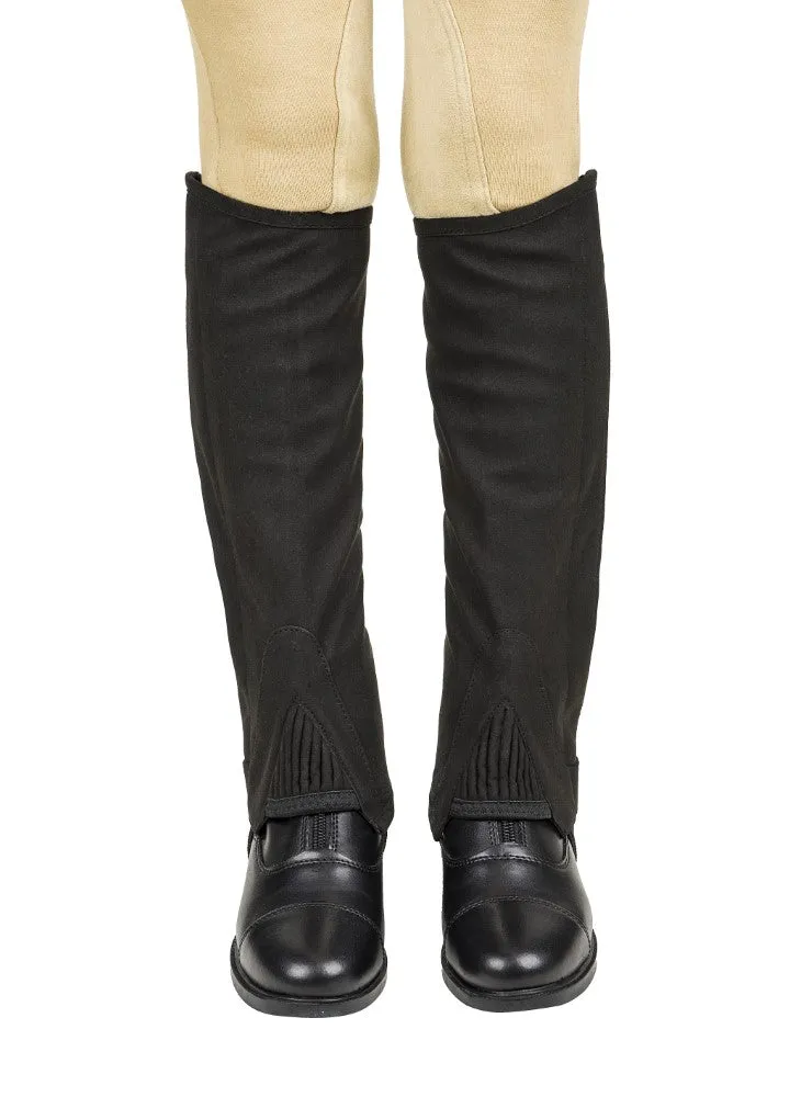 Lettia Suede half chaps kinderen Zwart maat 12 suède