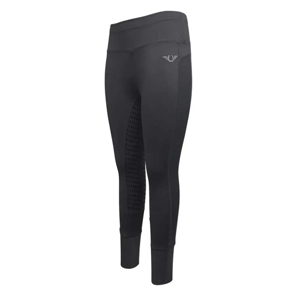 TuffRider Marathon Full Seat rijtight charcoal siliconen