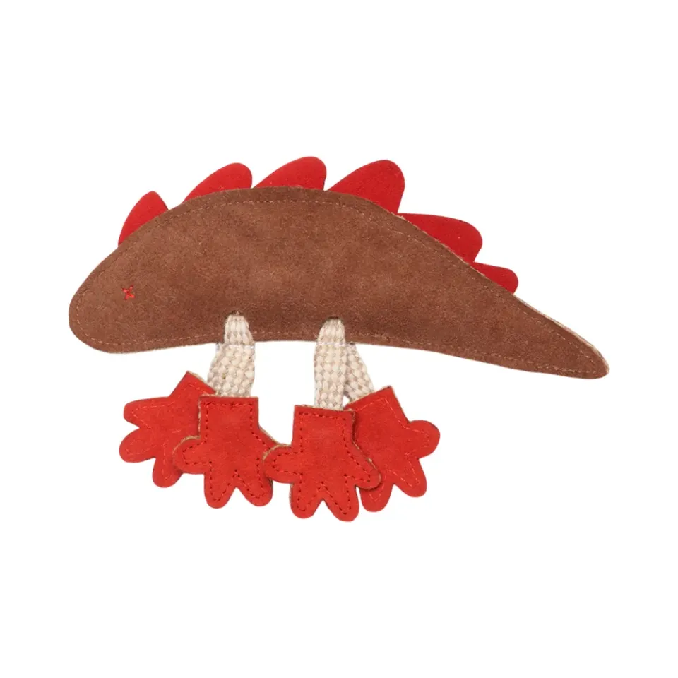 TuffRider Dino hondenspeeltje STD suede natuurvulling
