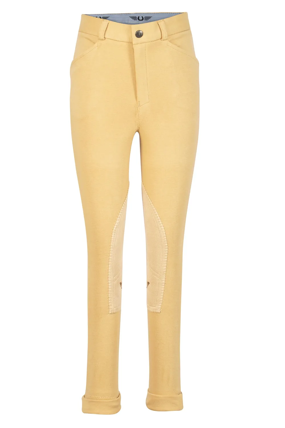 TuffRider Patrol Light jongens jodhpurs beige katoen kniegrip