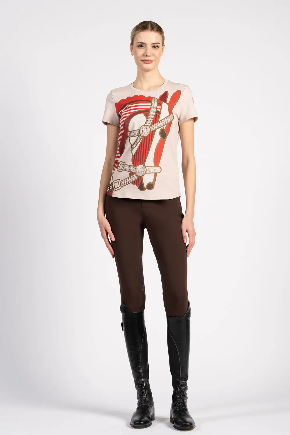 Vestrum Miami T-shirt dames katoen paardenprint
