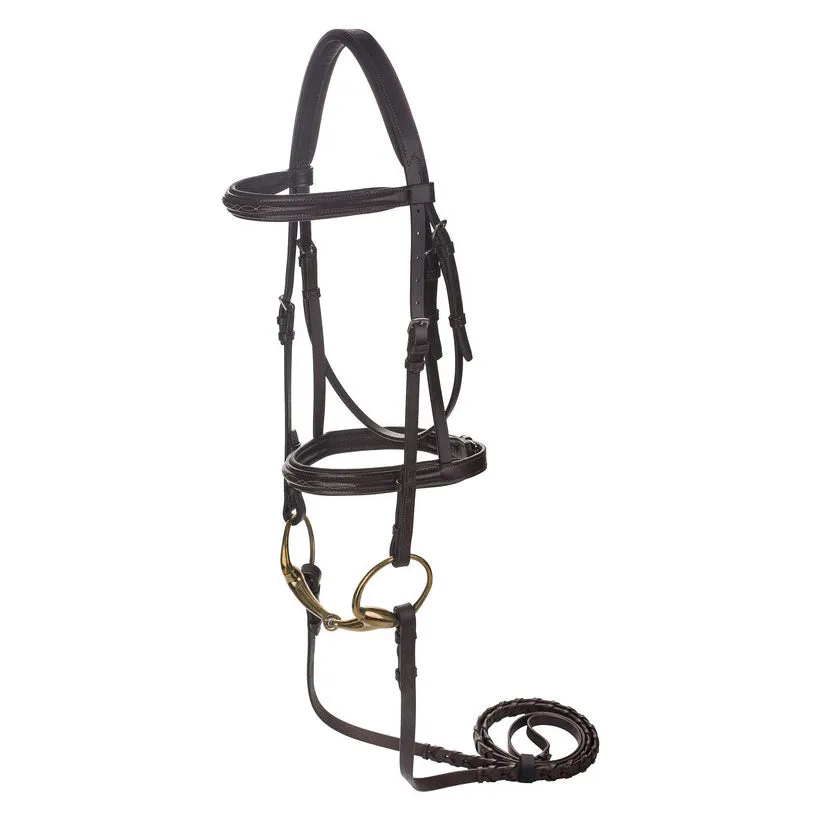 Henri de Rivel Advantage Mono Crown hoofdstel havana padded