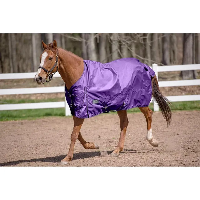 TuffRider Comfy regendeken 600D turquoise 75 waterdicht