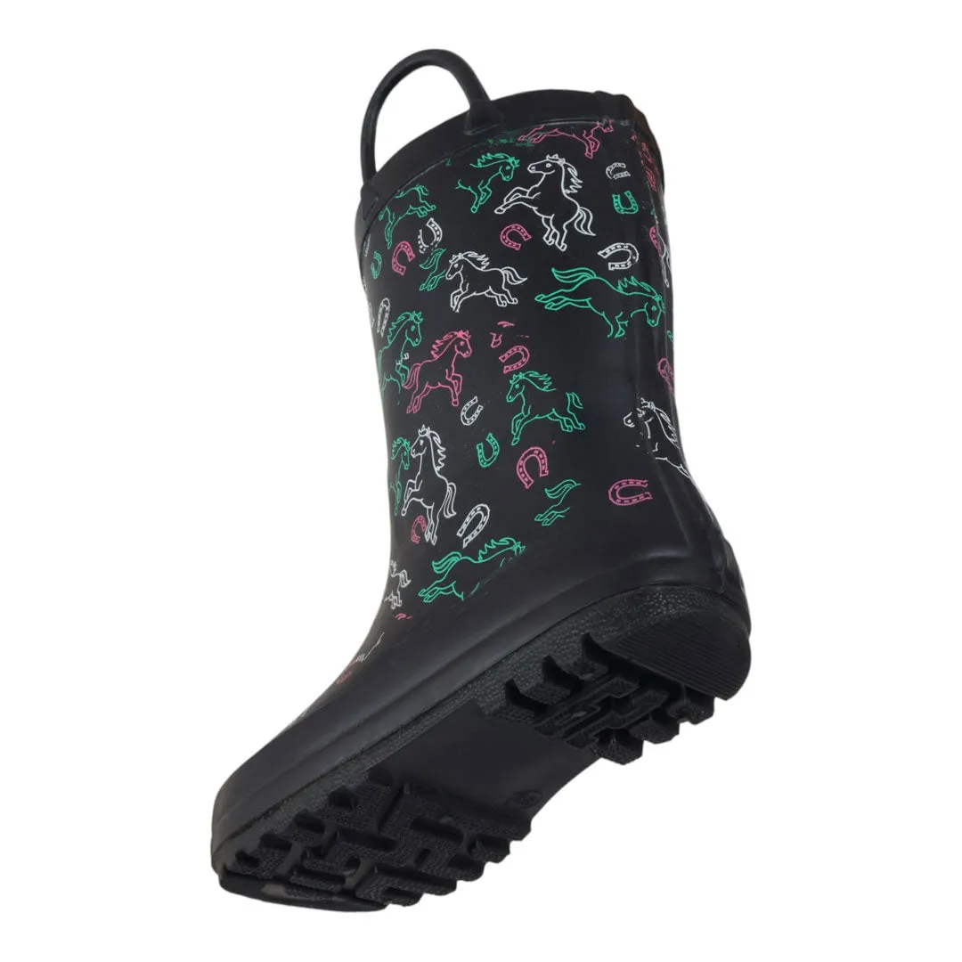 TuffRider BarnMule Pony Pals regenlaarzen midnight herd