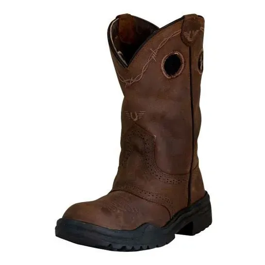 TuffRider Leigh westernlaarzen bruin rondneus leer