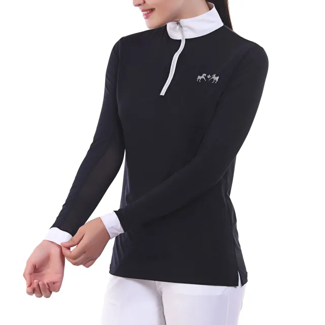 Equine Couture Icefil zonshirt dames zwart