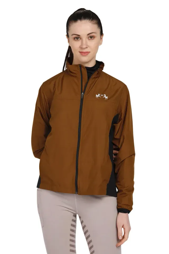 Equine Couture Aberdeen regenjas dames copper zwart S
