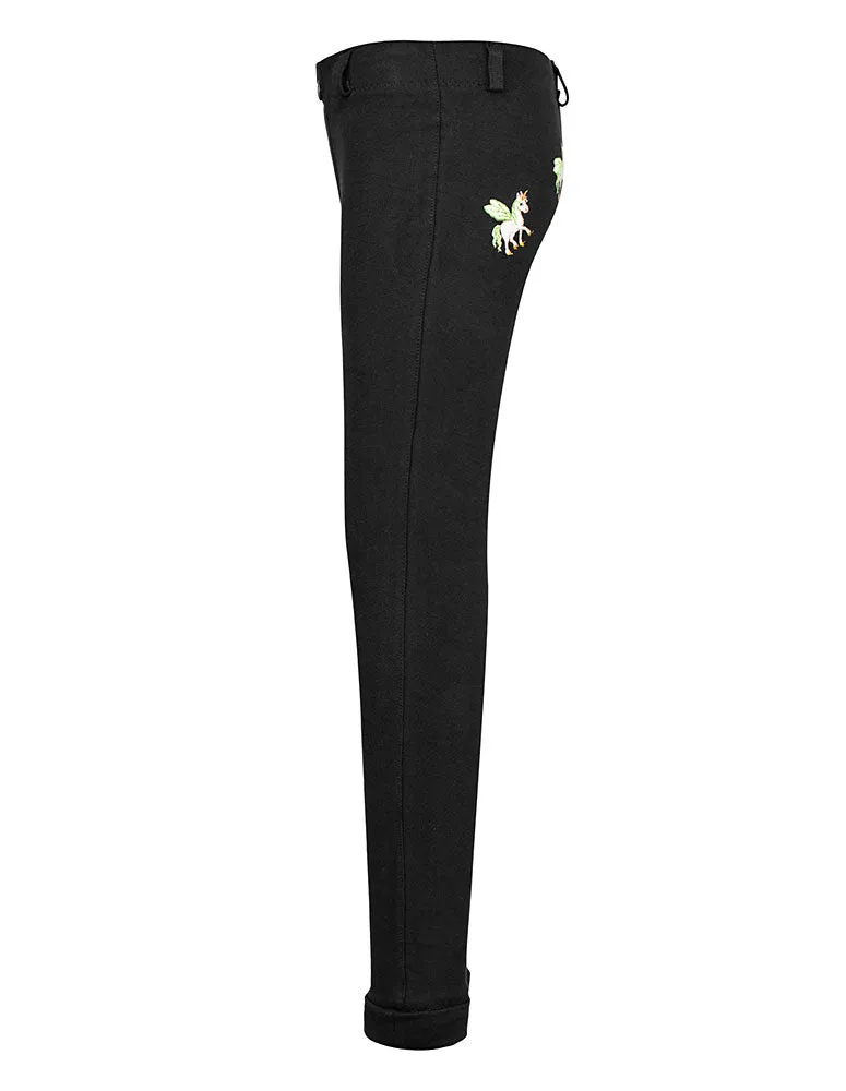 TuffRider Unicorn Kinder Jodhpur Zwart Pull-On