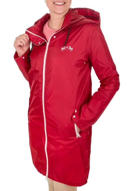 Equine Couture Downpour regenjas dames rood waterdicht