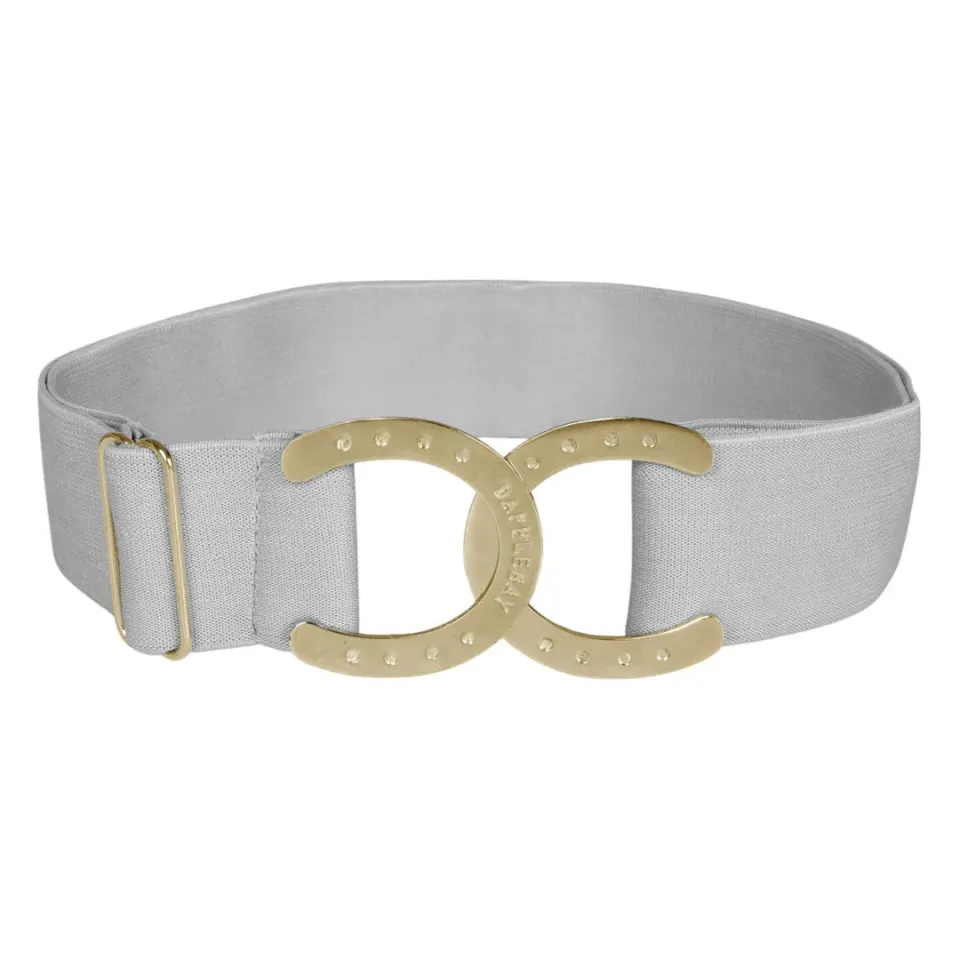 Dapplebay Horse Shoe riem grijs one size elastisch