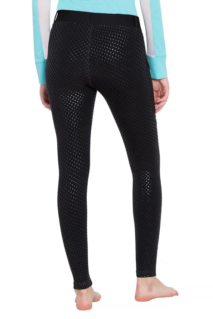 TuffRider 3 Season rijtight zwart full grip dames