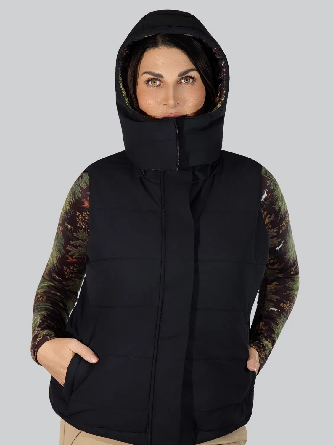 Dapplebay Reversible Puffer bodywarmer zwart omkeerbaar