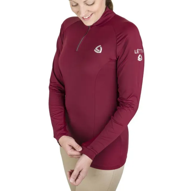Lettia Shadow dames zonneshirt UPF50+ quarter-zip