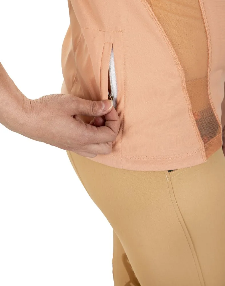 EcoRider Ella sportshirt marigold korte mouw gerecycled
