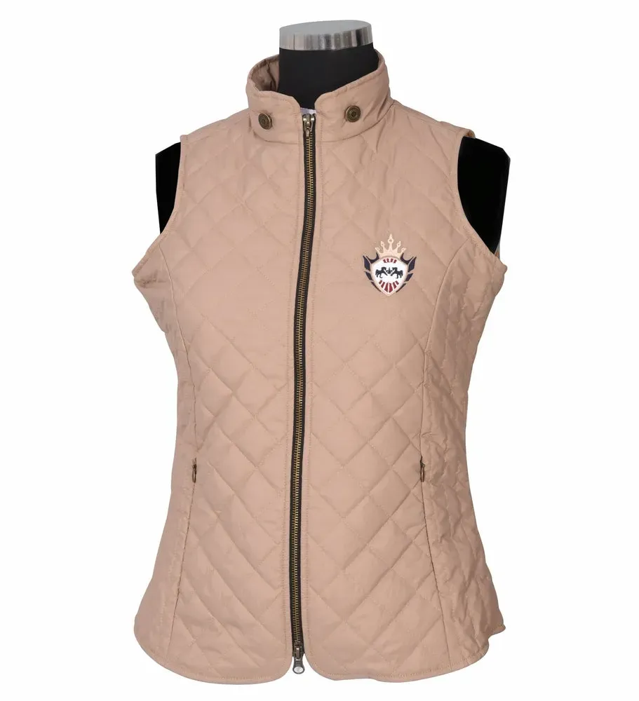 Equine Couture Denisson bodywarmer beige 3XL gewatteerd