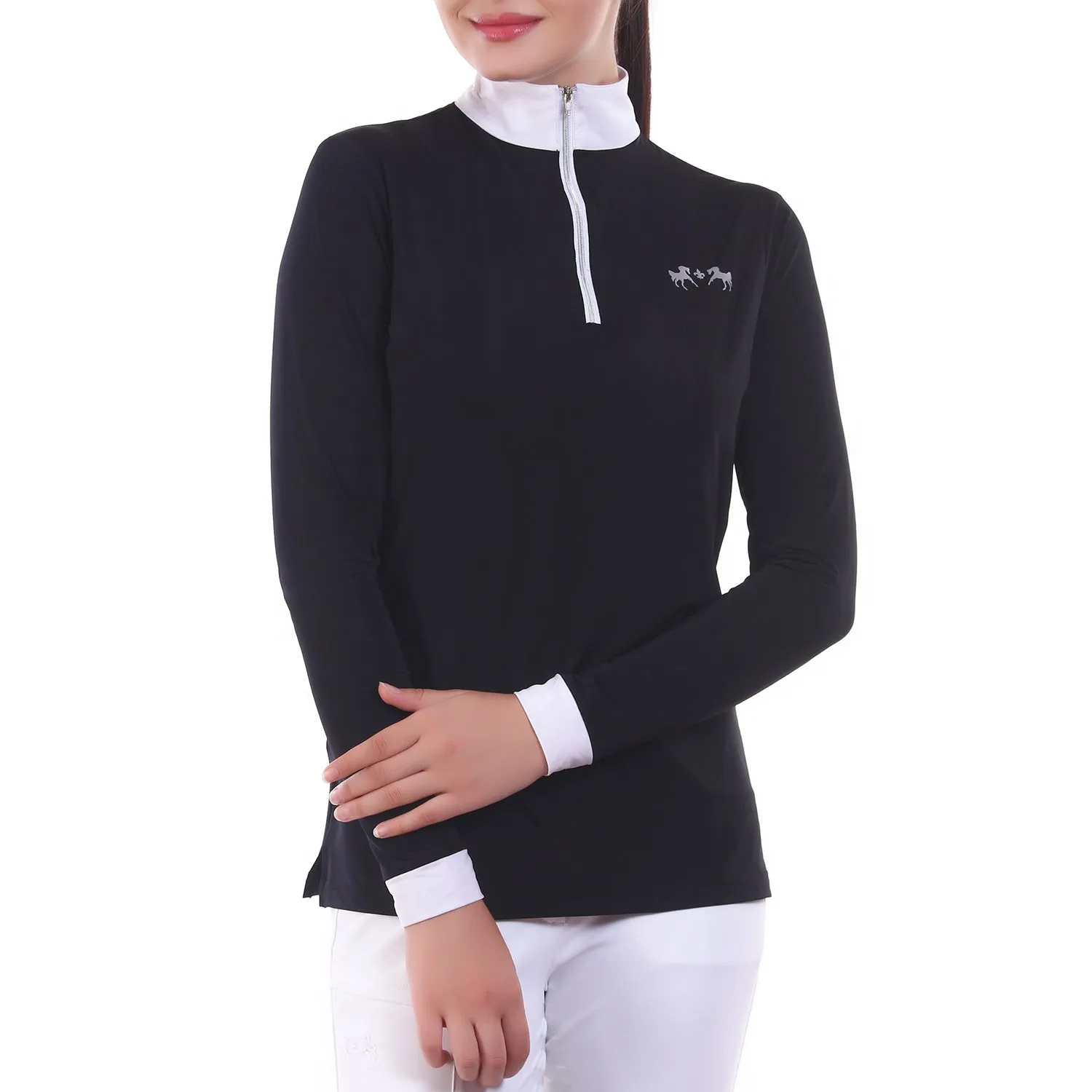 Equine Couture Icefil zonshirt dames zwart