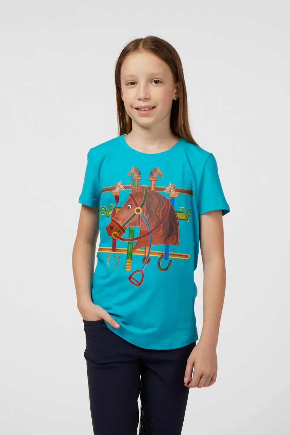 Vestrum Lampedusa T-shirt meisjes lichtblauw katoen